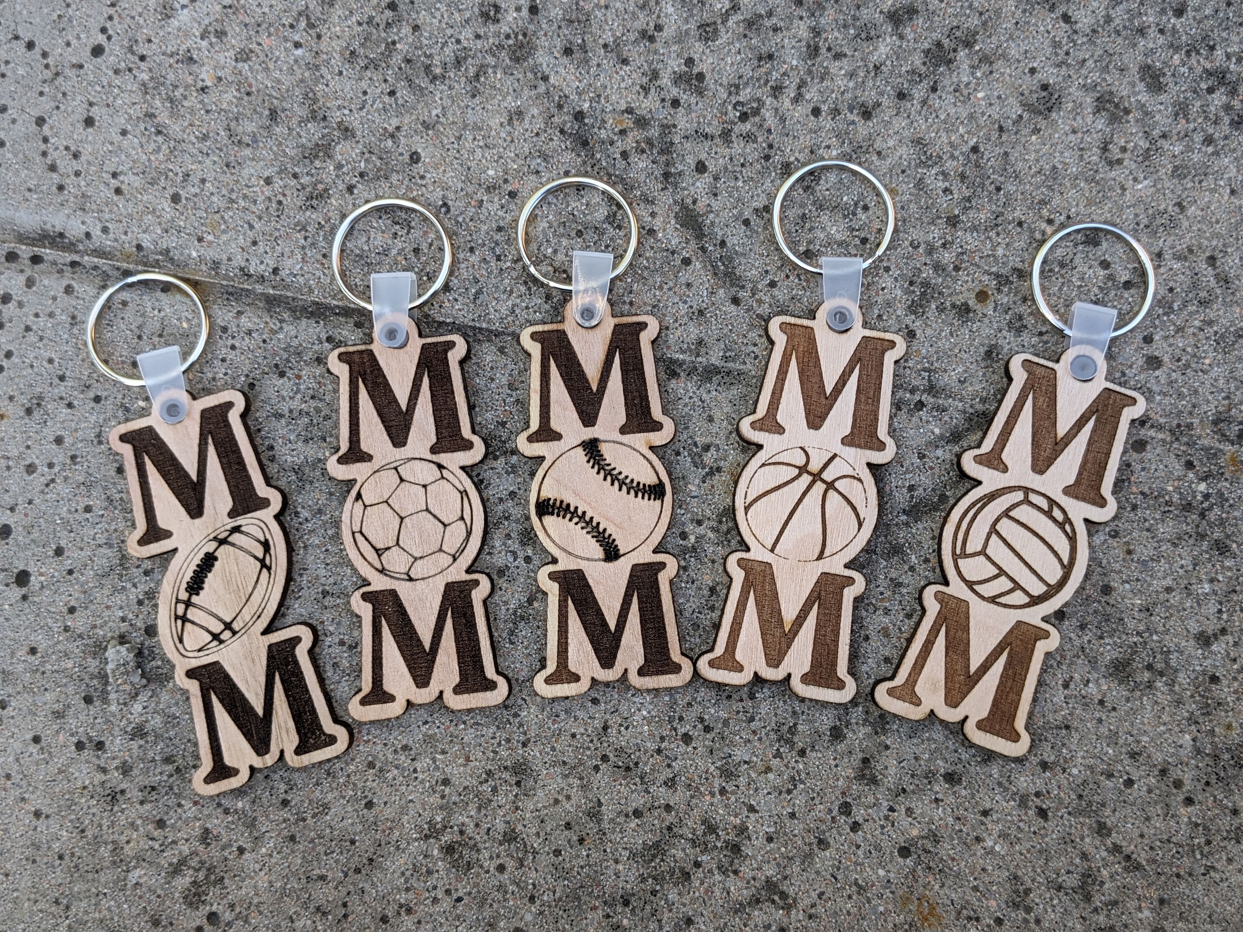 keychain sports mom